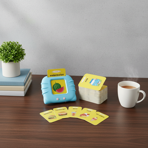 Lecteur de livres électroniques éducatif pour bébés de 2 ans, 112 pièces, en plastique, fonctionnant sur piles, jouet d'apprentissage électronique tactile en <span class=keywords><strong>anglais</strong></span> pour enfants - Product Image 6