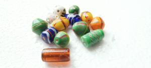 Perles en verre Lampwork assorties en gros, couleurs et formes mélangées pour la fabrication de bijoux, perles en verre Lampwork faites à la main, en vrac - Product Image 2