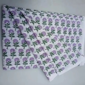 ผ้าวอยส์คอตตอนแท้พิมพ์ลายสวยงาม100% บล็อกมือพิมพ์ลาย bagru bagru ผ้า Dabu พิมพ์ลาย Fab - Product Image 4