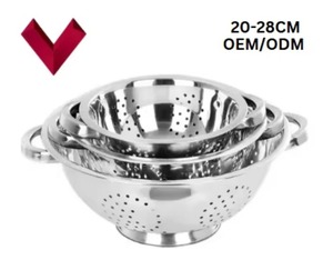 Wholesale Premium Quality Stainless Steel Kitchen Storage <b>Baskets</b> <b>Small</b> Large Fruit Vegetable Colanders Drain <b>Wash</b> <b>Basket</b> - Product Image 4