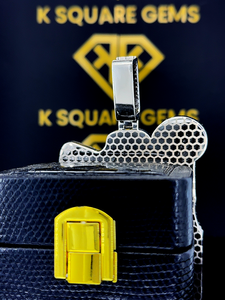 Pendentif personnalisé Moissanite VVS, pendentif Moissanite personnalisé, pendentif Moissanite VVS Barber personnalisé, bijoux en Moissanite Hip Hop en argent - Product Image 2