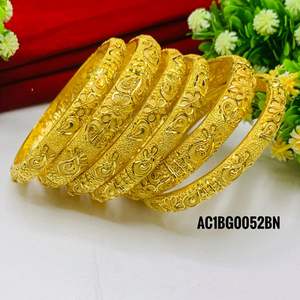 Joyería chapada en oro de 24K para mujer, nuevo diseño, 6 uds., brazalete para mujer 2021 - Product Image 2