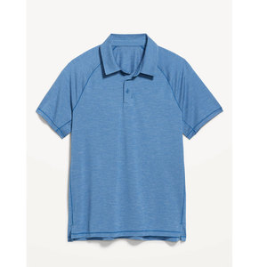 Polo de punto de manga corta de algodón puro para hombre, polos casuales y elegantes - Product Image 1