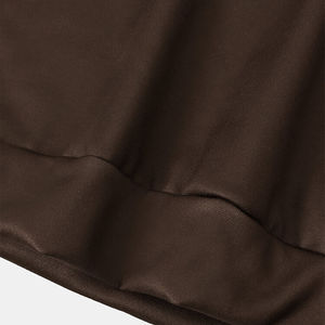 Nueva llegada Sudadera con capucha y cremallera Color sólido Casual Ropa deportiva diaria para vacaciones de invierno Diseño con cordones Precios al por mayor - Product Image 4