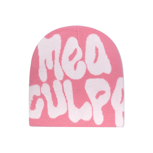 Venta caliente Gorros unisex Recién llegado Gorro para adultos en color rosa con logotipo personalizado impreso y etiqueta Hecho en Pakistán - Product Image 1