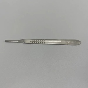 Manija de Bisturí de Acero Inoxidable de Grado Alemán con Escala, Herramienta Quirúrgica Dental Veterinaria # 3 & # Portacuchillas para 4 Cuchillos - Product Image 5