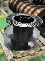 Fil de soudage MIG MAG KIM TIN AWS ER70S-6 CO2 0,8 mm 15 kg Bobine en plastique noire Revêtement en cuivre pour machines d'ingénierie