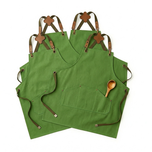 Tablier sans manches en toile premium, résistant à l'huile, réutilisable, pour jardinage, laiterie, restaurant, cuisine, avec logo personnalisé - Product Image 1