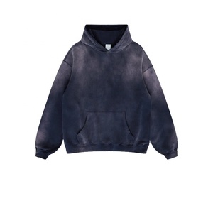 Vente en gros de streetwear de haute qualité sweat à capuche en tricot personnalisé pour l'hiver sweat à capuche en tricot tie-dye pour hommes vêtements d'entraînement pulls à capuche - Product Image 1