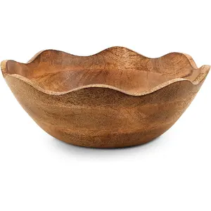 Carved wooden bowls High quality Acacia wood bowls for kitchenware and homeware new arrival Salad wooden bowls