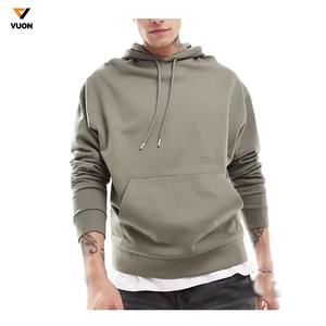 Pulls à capuche surdimensionnés et lourds en coton 100% pour hommes, style à capuche épais de luxe avec techniques brodées pour la saison d'automne - Product Image 1