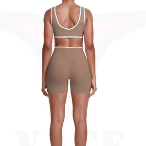 Conjuntos de Shorts de Yoga para Mujer al Por Mayor, de Tela Suave, Ligeros, Transpirables y de Cintura Alta, para Ejercicio, Fitness y Entrenamiento - Product Image 3