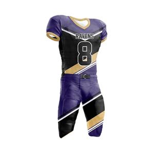 Maillots de football américain personnalisés en sublimation en gros - Manches courtes, design imprimé, couleurs et logos personnalisés, vêtements de sport de haute qualité - Product Image 5