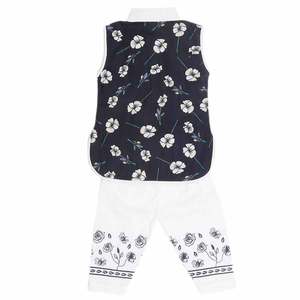 Traje Elegante de 2 Piezas para Bebés Recién Nacidas - Azul Oscuro - Product Image 3