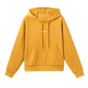 เสื้อมีฮู้ดแบบสวมหัวสำหรับผู้ชายผ้าฝ้าย100% ปรับแต่งได้ดีไซน์สีล้วนสำหรับฤดูหนาว - Product Image 5