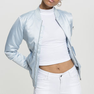 Blouson d'aviateur personnalisé de grande taille de haute qualité pour femmes respirant et élégant avec logo personnalisé en vrac - Product Image 1