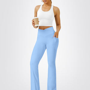 Service OEM Meilleures ventes Leggings froissés sur les fesses Pantalons de yoga Leggings de gym pour femmes Leggings de gym noirs - Product Image 1