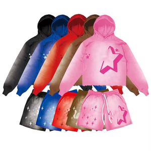 เสื้อฮู้ดดี้และกางเกงขาสั้นลำลองผู้ชายรุ่นล่าสุด สไตล์ฤดูหนาวยอดนิยม ราคาสมเหตุสมผล - Product Image 1