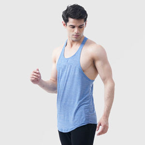 Camiseta sin mangas para hombre hecha a medida al por mayor, Camiseta deportiva de algodón transpirable, Camiseta de punto de estilo informal en colores personalizados - Product Image 1