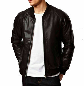 Veste d'université à logo de taille personnalisée avec patchs en chenille brodés Flight Baseball Letterman Bomber Jackets - Product Image 1