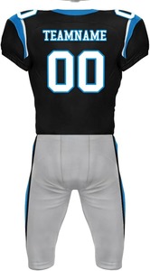 Maillot de football américain personnalisé sublimé, pantalon, manches courtes, respirant, taille plus, logo brodé au dos pour adultes - Product Image 5