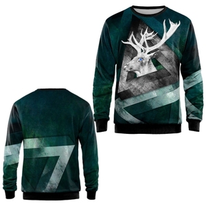 Sweat-shirt polaire sublimé de qualité supérieure pour hommes, 100 % polyester, broderie vintage, respirant, imprimé, streetwear, pull-over urbain - Product Image 1