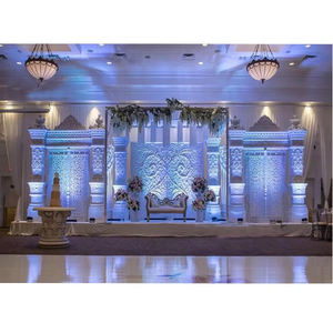 Décoration de scène de mariage majestueuse en anglais, décoration de scène de mariage, décoration de toile de fond de scène de mariage - Product Image 1