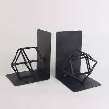 Bouchons de livre marbre élégant orbe géométrique serre-livres avec bases en forme de L fait à la main BookOffice Home Decorati ve serre-livres décor à la maison - Product Image 2