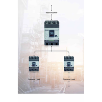 Disjoncteur à quatre pôles C&S MCCB 25kA, courant nominal 250A, 415V 50Hz, CE pour