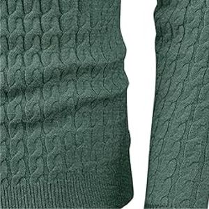 Suéter de poliéster antiarrugas de manga larga para hombre con logotipo bordado Suéter de poliéster cómodo y elegante - Product Image 3