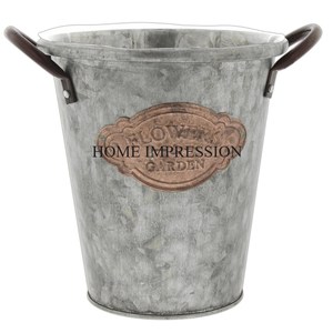 Maceta de Metal Floral pintada a mano, maceta de exterior duradera de Color personalizado para flores artificiales, revestimiento de plantas, decoración de jardín y hogar - Product Image 3