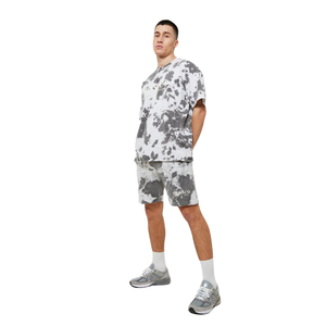 Conjunto de Camiseta y Pantalones Cortos Unisex con Lavado Ácido, Diseño de Logotipo Personalizado, 100% Algodón, Transpirable, Casual, Cintura Media, Conjunto de 2 Piezas para Verano - Product Image 5