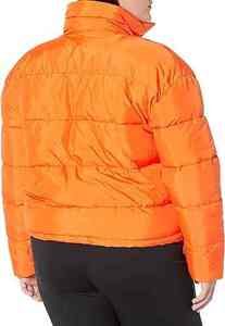 Chaquetas acolchadas tejidas acolchadas sólidas para mujer, abrigos cortos de burbujas, bombardero de Invierno para mujer, tallas personalizadas, forro de nailon para mujer - Product Image 6