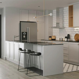 Stile australiano moderno modulare mobili da <span class=keywords><strong>cucina</strong></span> bianco opaco finitura Shaker porta in <span class=keywords><strong>legno</strong></span> lavello marmo angolo cottura - Product Image 3