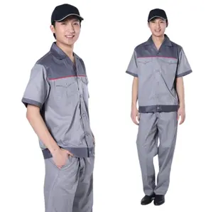 Ready To Export Female And Male Factory Fabric Uniform Designs For Worker With Custom Logo And Size