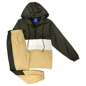 Blank Light Weight Polyester Tracksuit Set For Men Full Customization Wholesale Windbreaker Quick Dry Men Waterproof Suit Warm U