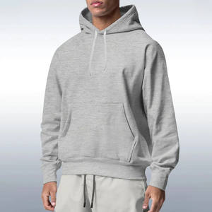 Sudadera con capucha de gran tamaño para hombre, sudadera de algodón, ropa de calle de peso pesado, Top con capucha de manga larga informal a la moda - Product Image 1