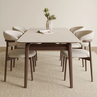 Ensemble Table à Manger en Bois Massif | Table de Cuisine Rectangulaire avec Chaises | Mobilier de Salle à Manger du Fabricant Vietnamien