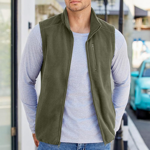 Veste polaire brodée personnalisée avec impression de logo Veste sans manches chaude d'hiver pour l'extérieur Streetwear Fourniture d'usine OEM - Product Image 4