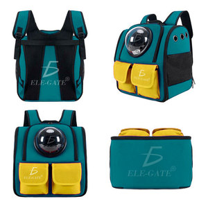 Zaino da Viaggio Portatile di Lusso per Animali Domestici, Borsa Trasportino di Media e Piccola Taglia, Alla Moda in Tessuto Oxford con Motivo Animale e Chiusura a Cerniera - Product Image 5