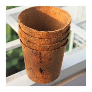 Macetas de fibra de coco Eco-Safe-100% contenedores de plantas biodegradables naturales para uso en jardín y granja - Product Image 3