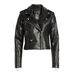 Vêtements pour femmes sur mesure avec votre propre design Veste tendance en cuir de haute qualité 2023 pour femmes - Product Image 4