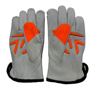 Gants de conduite de jardin de haute qualité Logo personnalisé Gants d'hiver de travail en plein air en cuir de sécurité - Product Image 1