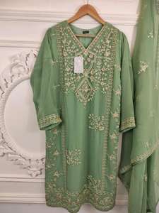 Dernière collection de costumes de l'Aïd indien et pakistanais Salwar Kameez Shalwar robes de mariée pour femmes - Product Image 4