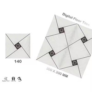 Vistaar Nouveaux carreaux de sol en céramique au design de fleurs modernes 300x300mm Digital Glossy Glazed Non-Slip Matt Rectified 12x12 - Product Image 4