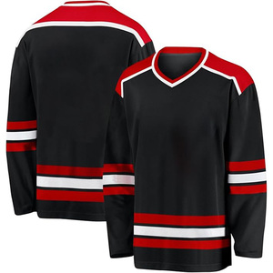 Vente en gros d'uniformes et maillots de hockey sur glace pour hommes 100% polyester sublimés, Leocor Sports, couleur et logo personnalisés, MOQ 10 pièces - Product Image 6