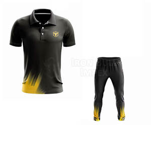 ชุดกีฬาคริกเก็ตโพลีเอสเตอร์100% แห้งเร็วระบายอากาศได้ดีเป็นมิตรกับสิ่งแวดล้อมผลิตตามคำสั่งซื้อ - Product Image 2