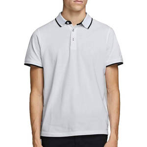 Chemise de golf pour homme, couleur unie, 100% coton, tissu tricoté, 6,5 oz. T-shirt à manches courtes à séchage rapide, style décontracté - Product Image 3