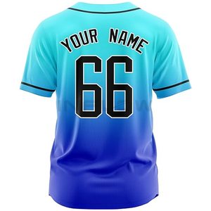 Maillot de Baseball Sublimation Personnalisé Nom Numéro Hommes Maillots Adultes Sportwear Équipe Uniforme Respirant Séchage Rapide 100% Polyester - Product Image 4
