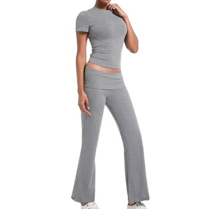 Women's <b>Sets</b> 2 <b>piece</b> <b>set</b> women <b>Two</b> 2 <b>Piece</b> Outfit <b>Lounge</b> <b>Sets</b> Half Sleeve T Shirts Full Length Trousers Women Tracksuits 2026 - Product Image 2